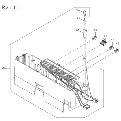 Buderus 63032216 - Module R2111 - appareil de régulation logamatic 2111
