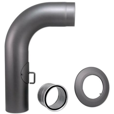 Buderus Abgasanschluss-Set 2, 150x2, Gussgrau, Blueline