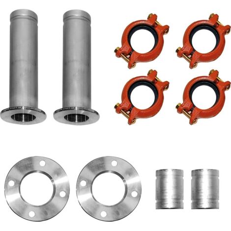 Buderus Anschluss-Set 2 Sole-Heiz hinten für Sole-Wasser.-WP WPS72.2 -  80.2 HT - 8738206910 von Buderus