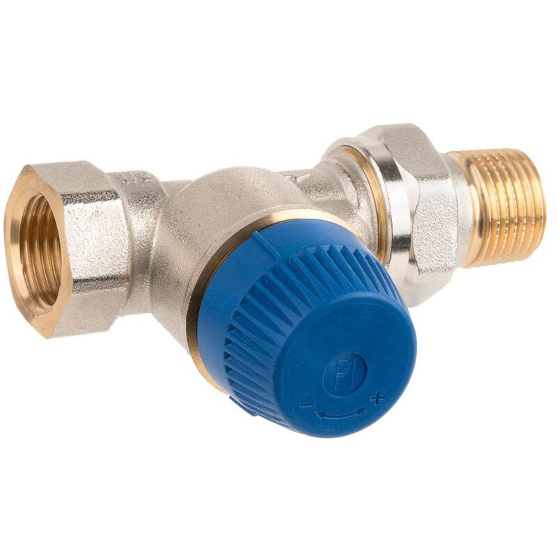Resideo Thermostatventil Kombi-trv Messing Vernickelt, Durchgang, Dn10