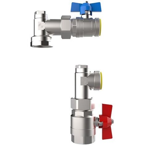Buderus Kugelhahnset Logafloor KHS V3/4, 2x Kugelhähne 3/4", vertikal