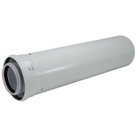 Buderus Luft-/Abgas-Rohr konzentrisch - Ø 80/125 mm - Länge 500 mm - Farbe weiß - 7738112645