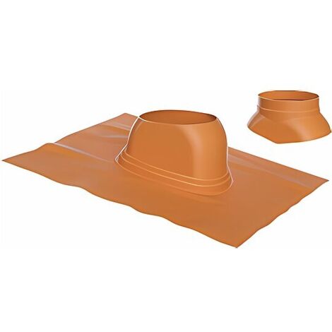 Buderus Universal-Dachziegel für Luft-/Abgas-System - Ø 125 mm - 5° bis 25° - rot - 7738112513