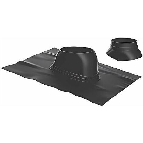 Buderus Universal-Dachziegel für Luft-/Abgas-System - Ø 125 mm - 5° bis 25° - schwarz - 7738112511