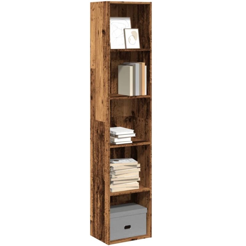 Vidaxl Bücherregal Altholz-optik 40x30x189 Cm Holzwerkstoff