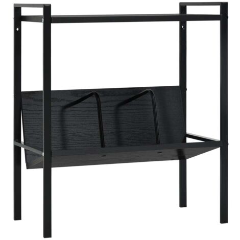 Bücherregal 2 Regalböden Schwarz 52x28x59 cm Holzwerkstoff vidaXL