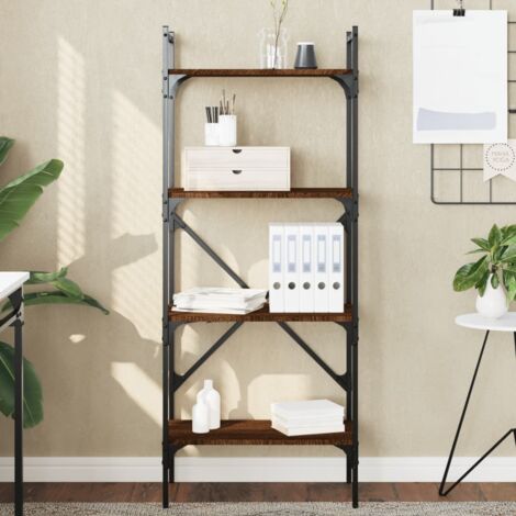 Bücherregal 4 Fächer Braun Eiche 56x31,5x138,5 cm Holzwerkstoff vidaXL
