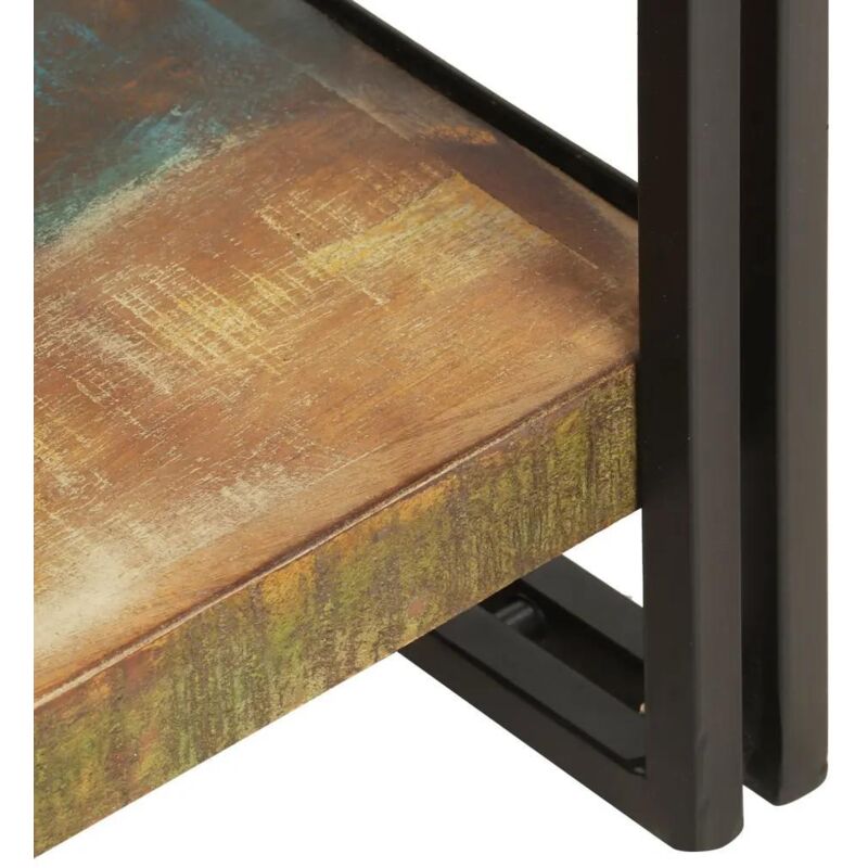 Bücherregal 5 Fächer 40x30x180 Cm Altholz Massiv Vidaxl