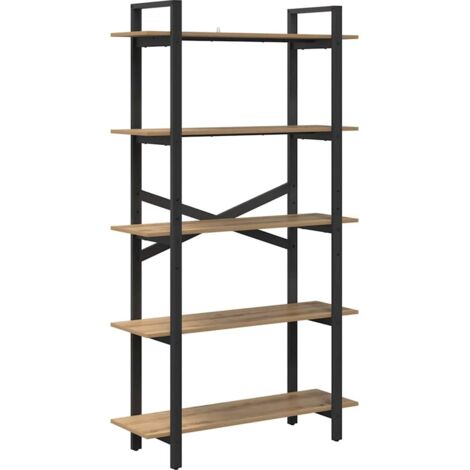 Bücherregal Artisan-Eiche 100 x 33,5 x 178 cm Holzwerkstoff vidaXL