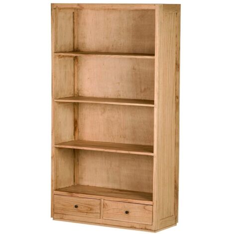 Bücherregal aus braunem Mindiholz ​​100 x 40 x 185 cm