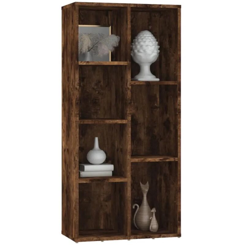 Bücherregal Räuchereiche 50x25x106 Cm Vidaxl