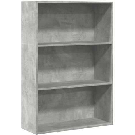 Bücherregal Betongrau 80x30x114 cm Holzwerkstoff vidaXL