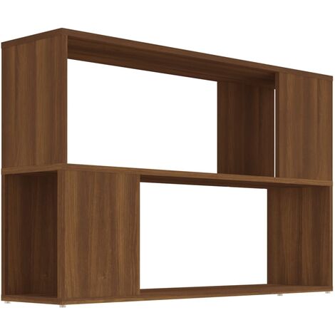 Bücherregal Braun Eichen-Optik 100x24x63 cm Holzwerkstoff vidaXL