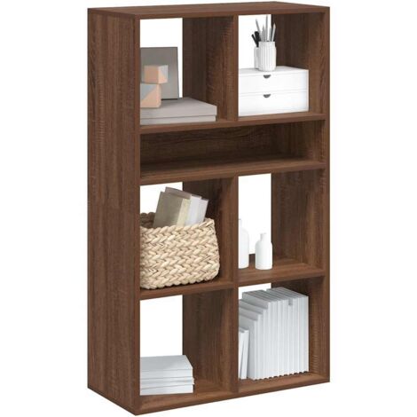 Bücherregal Braun Eichen-Optik 66x31x112 cm Holzwerkstoff vidaXL