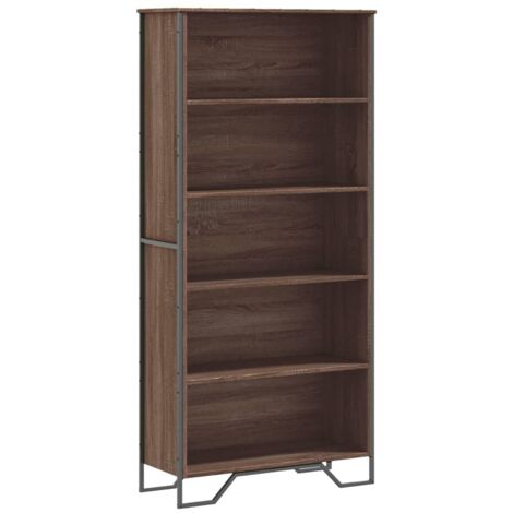 Bücherregal Braun Eichen-Optik 80x31x169 cm Holzwerkstoff vidaXL