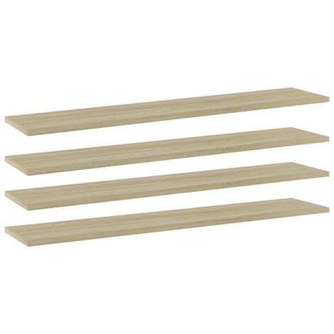 Bücherregal-Bretter 4 Stk. Sonoma-Eiche 100x20x1,5 cm vidaXL
