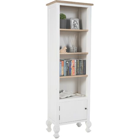 Bücherregal Dorma natura/weiß