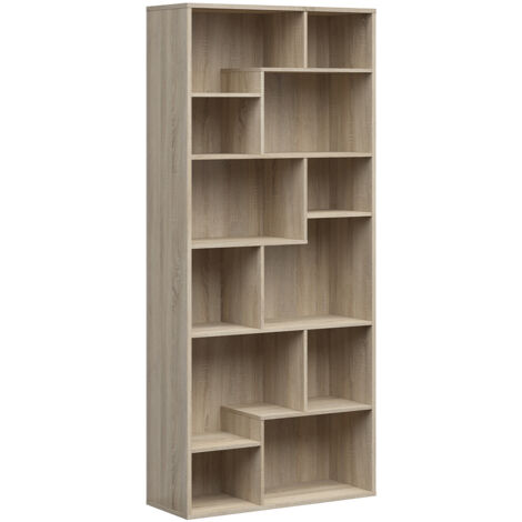Bücherregal Edwin , Holzoptik, 197cm