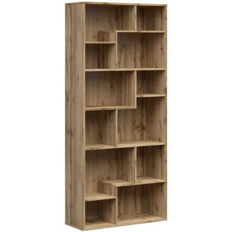 Bücherregal Edwin , Holzoptik, 197cm