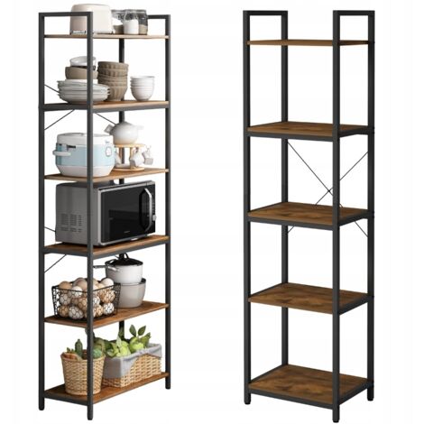Bücherregal Leiter hoch Schrank Loft Metall industriell 154 cm