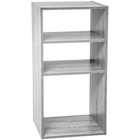 Bücherregal mit 4 Einlegeböden, 34x32x67 cm, weiß - Atmosphera