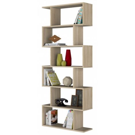 Bücherregal Möbel Design gebrochene Eiche cm 80 x 25 x 192 h