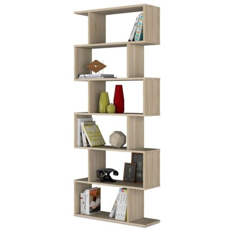Bücherregal Möbel Design gebrochene Eiche cm 80 x 25 x 192 h