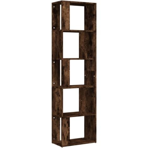 Bücherregal Räuchereiche 45x24x160 cm Holzwerkstoff vidaXL