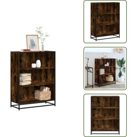 Bücherregal Räuchereiche 80,5x35x107,5 cm Holzwerkstoff - Bücherregal - Bücherregale - Raumteiler - Bücherschrank