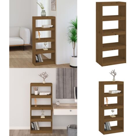 Bücherregal/Raumteiler Honigbraun 60x30x135,5 cm Kiefernholz - Bücherregal - Holzmöbel - Kiefernholz - Raumteiler - Etagenregal - Home & Living