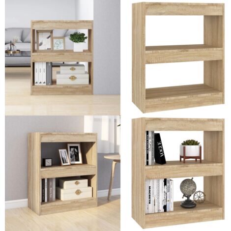 Bücherregal/Raumteiler Sonoma-Eiche 60x30x72 cm - Raumteiler - Holzregal