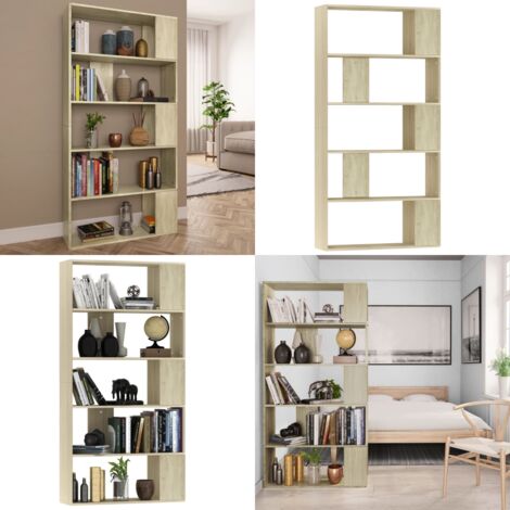 Bücherregal/Raumteiler Sonoma-Eiche 80x24x159 cm Holzwerkstoff - Bücherregal - Regal - Holzregal - Eiche Möbel - Raumteiler - Home & Living
