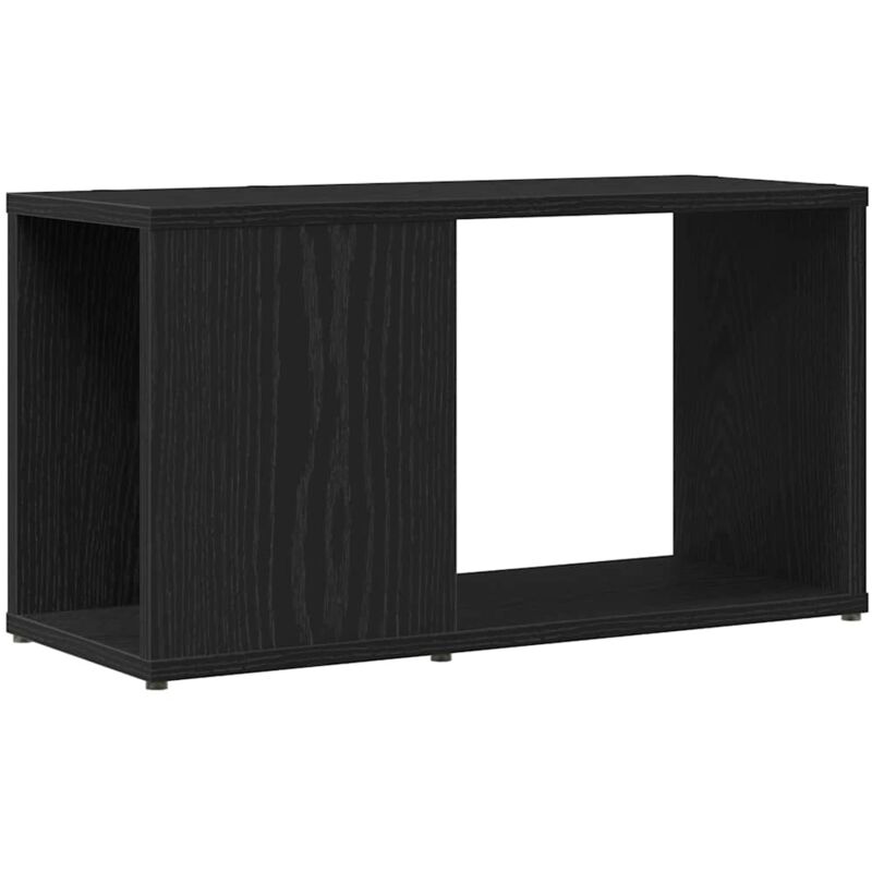 Vidaxl - Tv-schrank Schwarz Eichen-optik 60x24x32 Cm Holzwerkstoff