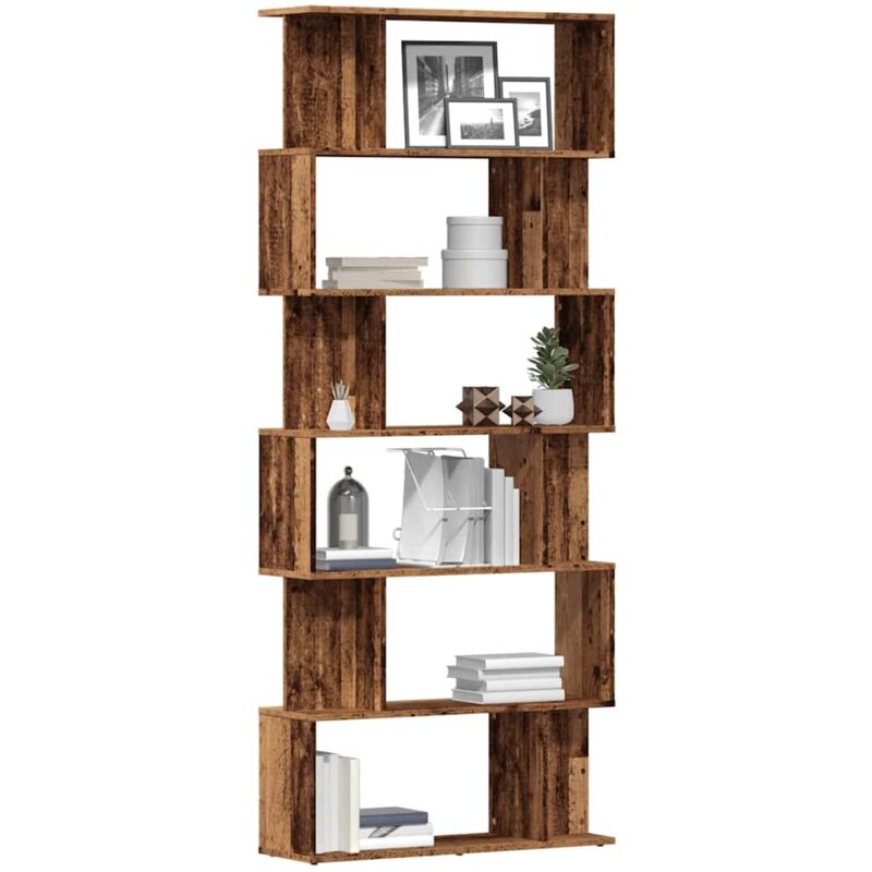 Bücherregal Altholz-optik 80x24x192 Cm Holzwerkstoff - Vidaxl