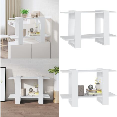 Bücherregal/Raumteiler Weiß 80x30x51 cm - Bucherregal - Holzregal - Raumteiler - Weißes Regal - Wohnzimmerdeko - Home & Living