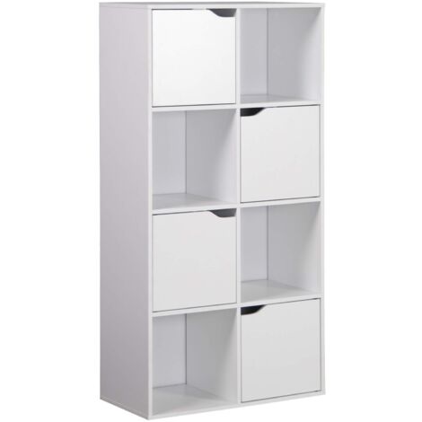 Bücherregal Rebecca Mobili Lissan 119x60x29 Spanplatte Weiß Modern