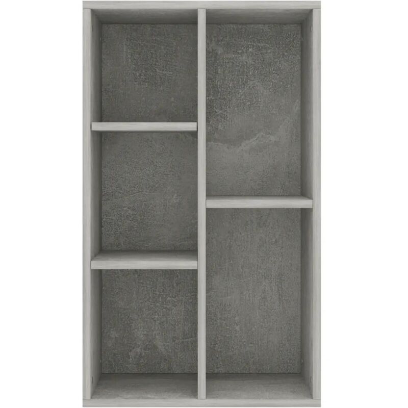Bücherregal/sideboard Betongrau 50x25x80 Cm Holzwerkstoff Vidaxl