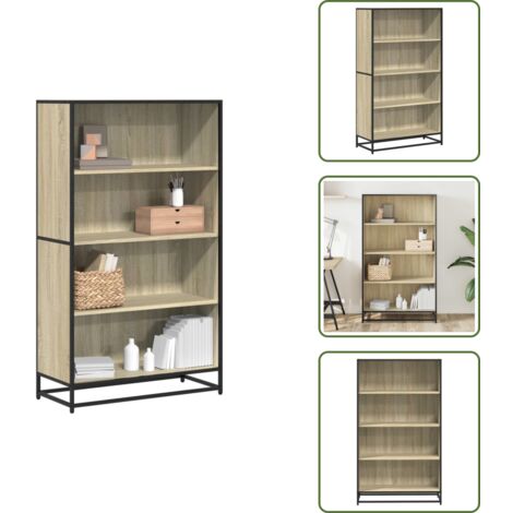 Bücherregal Sonoma-Eiche 80,5x35x139 cm Holzwerkstoff - Bücherregal - Bücherregale - Bücherschrank - Bücherschränke