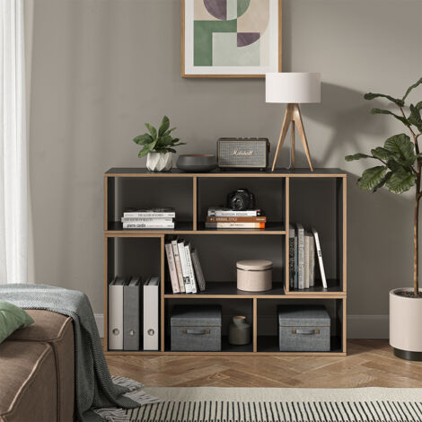 Bücherregal Tetrix, Anthrazit, 112.8 x 56.4 cm 2er Set, Vicco
