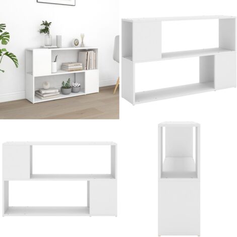 Bücherregal Weiß 100x24x63 cm Holzwerkstoff - Bücherregal - Regal - Wohnraumgestaltung - Weißes Regal - Holzwerkstoffregal - Home & Living