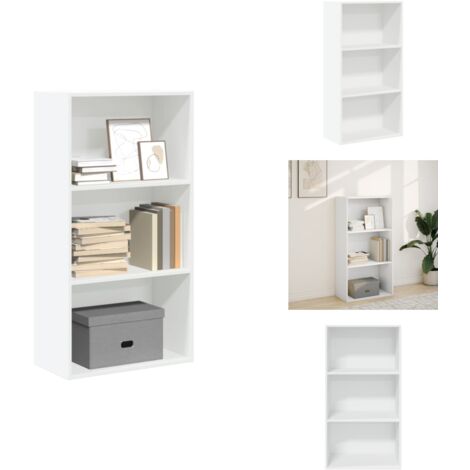 Bücherregal Weiß 60x30x114 cm Holzwerkstoff - Bücherregal - Bücherregale - Bücherständer - Bücherschrank