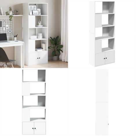 Bücherregal Weiß 70x36x189 cm Holzwerkstoff - BucheRegal - Bücherregal Weiß - Holzregal - Aufbewahrungshelfe - Wohnzimmerdeko - Home & Living
