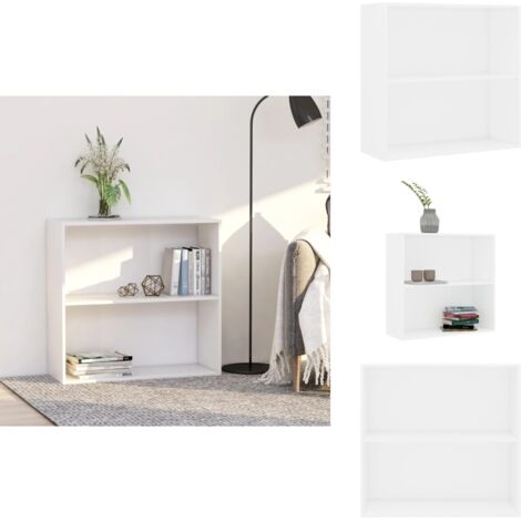 Bücherregal Weiß 80x30x76,5 cm Holzwerkstoff - Bücherregal - Bücherregal - Bücherregal - Aufbewahrungsschrank