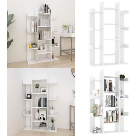 Bücherregal Weiß 86x25,5x140 cm Holzwerkstoff - BucheRegal - Bücherregal Weiß - Holzregal - Wohnraumgestaltung - Aufbewahrungssystem - Home & Living