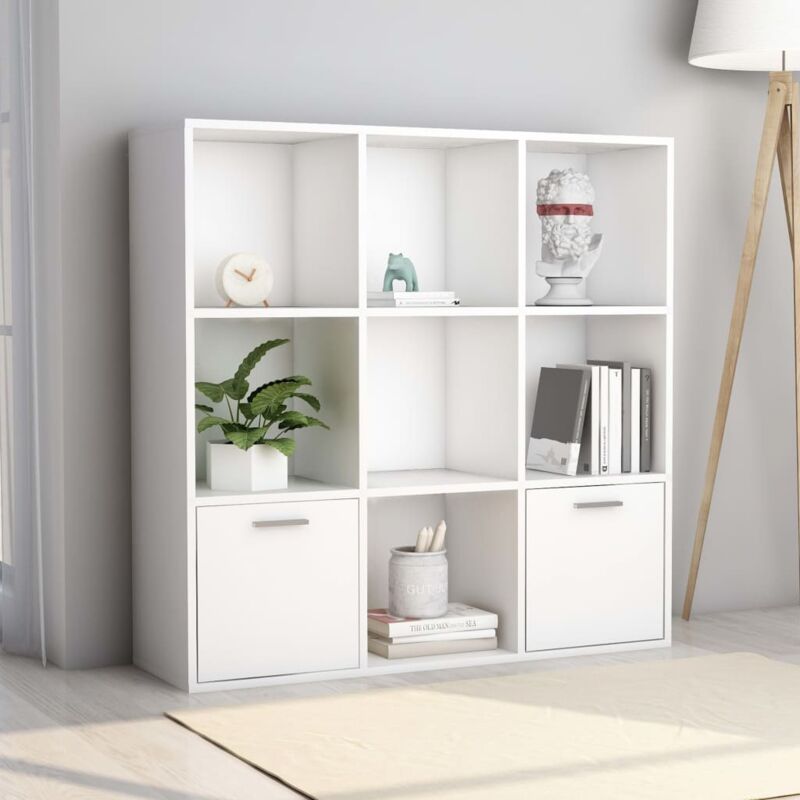 Bücherregal Weiß 98x30x98 Cm Holzwerkstoff - Vidaxl