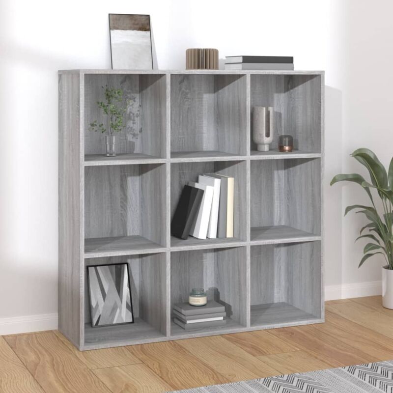 Bücherschrank Grau Sonoma-eiche 98x29x97, 5 Cm Vidaxl