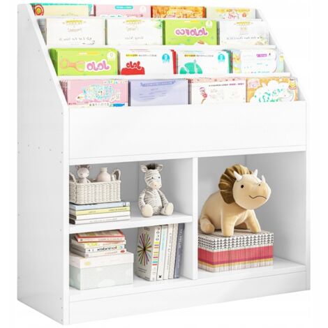 Bücherregal, Zeitungsregal für Kinder, Spielzeugschrank, Standregal, Bücherregal