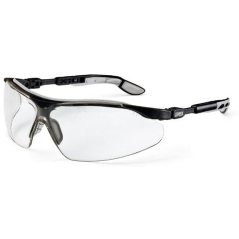 Bügelschutzbrille i-vo farblos  Gestell schwarz-grau