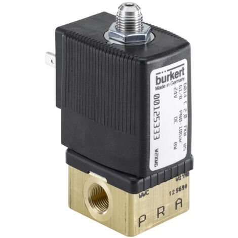 Bürkert Direktgesteuertes Ventil 125333 6014 24 V/DC Gehäusematerial Messing Dichtungsmaterial FKM 1