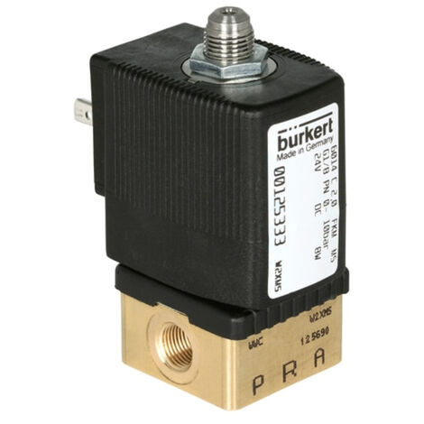 Bürkert Direktgesteuertes Ventil 125342 6014 230 V/AC Gehäusematerial Messing Dichtungsmaterial FKM